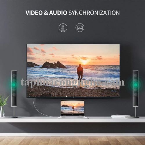 Ugreen 10423 3M Màu Trắng Cáp chuyển đổi Mini DP sang DisplayPort hỗ trợ phân giải 4K x 2K MD105 30010423